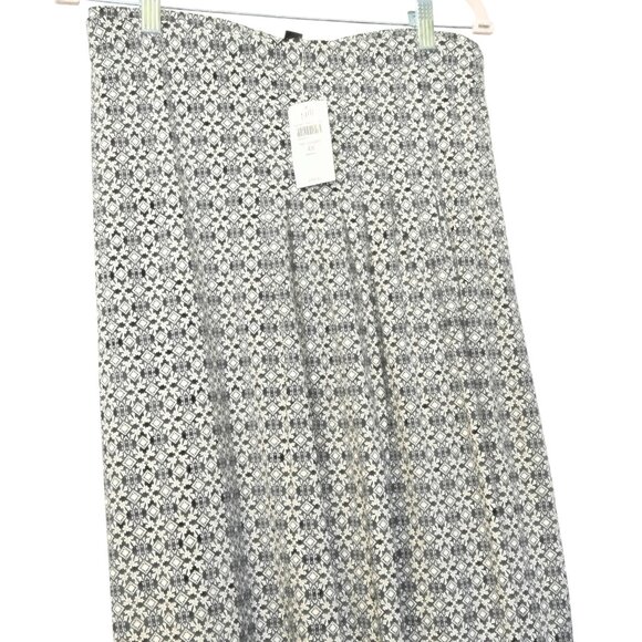 Jjill NWT Wearever Collection Black White Pleated A-Line Skirt Plus Size 4X - Picture 8 of 14